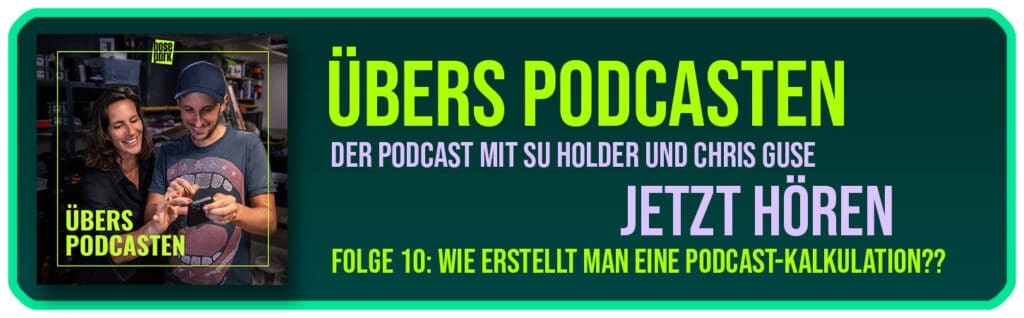 Jetzt Folge 10 vom BosePark Podcast über die Kalkulation von Kosten
