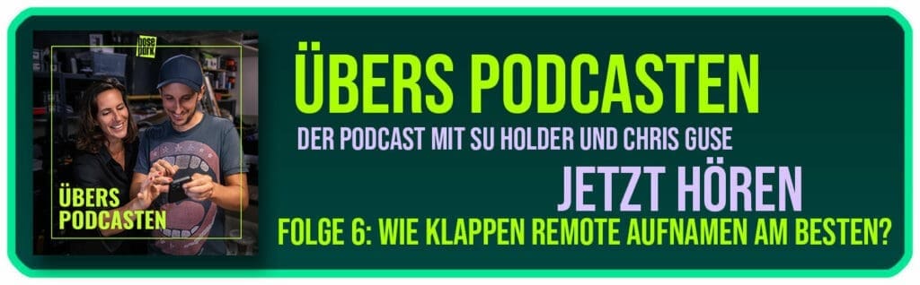 Jetzt Folge 6 vom BosePark Podcast über Remote Aufnahmen hören